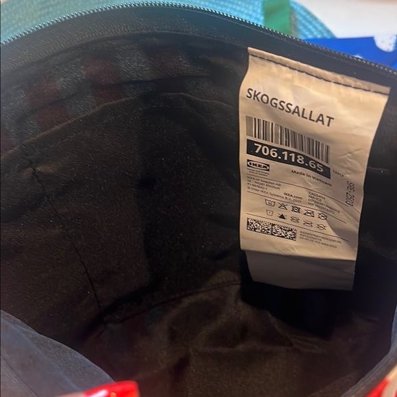 NWT IKEA Red Striped and Blue Polka Dot Cosmetic Pouches Set of 2 Cute Gift Set - Picture 5 of 16